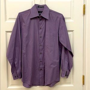 Claiborne T-Weave Purple Button-Down Shirt M/L